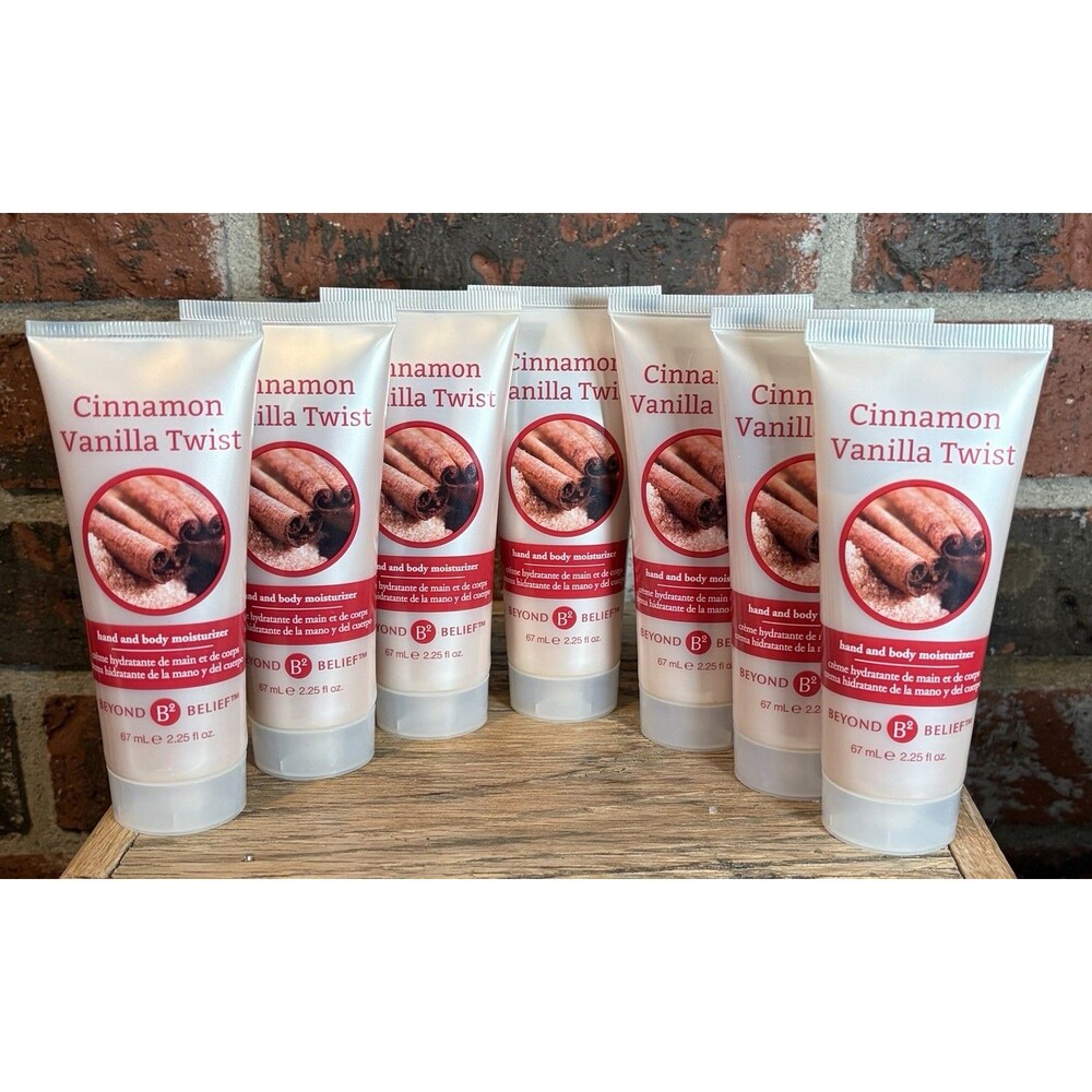 7- Beyond Belief B² Cinnamon Vanilla Twist Lotion 2.25 oz Lot Full Tubes